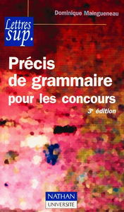 Précis de grammaire pour les concours