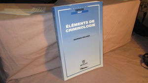 Eléments de criminologie
