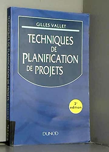 Couverture de Techniques Planification Projets