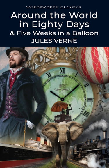 Couverture de Around the World in Eighty Days: 5 Weeks in a Balloon