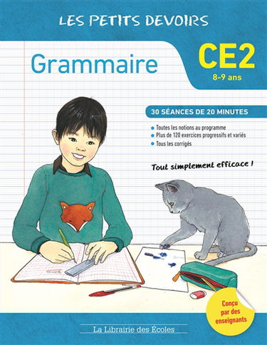 Grammaire CE2, 8-9 ans : 30 séances de 20 minutes