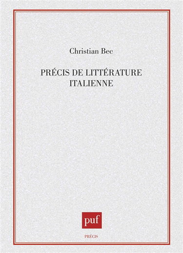 Précis de littérature italienne