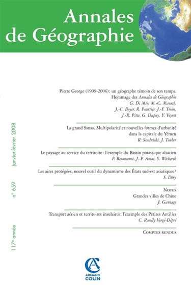 Annales de géographie, n° 659