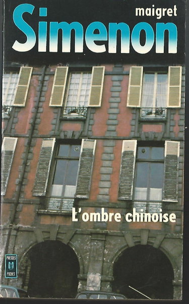 Couverture de L'Ombre chinoise (Presses pocket) par Georges Simenon