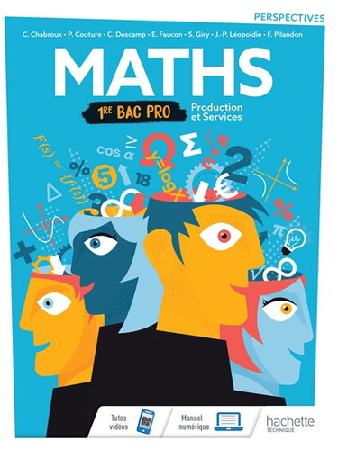 Couverture de Maths, 1re bac pro : production et services : le livre de l'élève