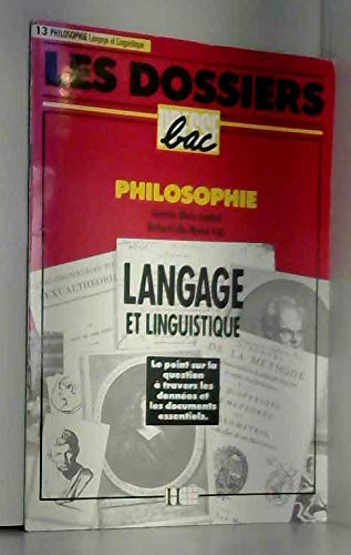 Langage et linguistique