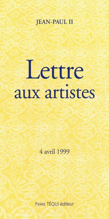 Lettre du pape Jean-Paul II aux artistes