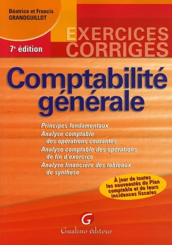 Comptabilité générale: Exercices corrigés