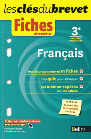 Français 3e : nouveau programme