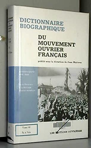 Dictionnaire biographique du mouvement ouvrier français