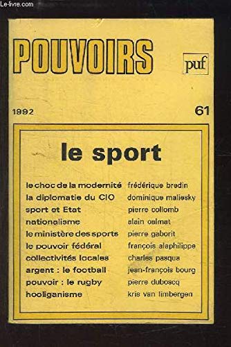 Pouvoirs, n° 61. Le Sport