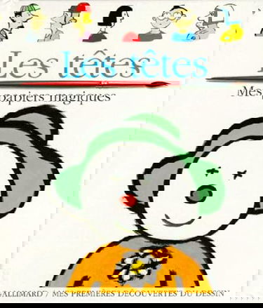 Les Têtes : je dessine avec un pinceau et de l'eau