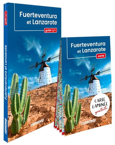 Fuerteventura et Lanzarote : guide + carte laminée