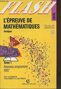 L'epreuve de mathematiques au bac d t.1 analyse