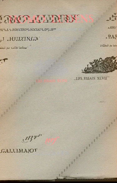 Homo Ludens : essai sur la fonction sociale du jeu