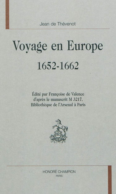 Couverture de Voyage en Europe, 1652-1662