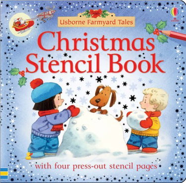 Couverture de Farmyard Tales Christmas Stencil Book