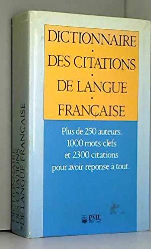 Dictionnaire des citations de langue française