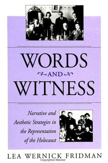 Couverture de Words and Witness: Narrative and Aesthetic Strategies in the Representation of the Holocaust