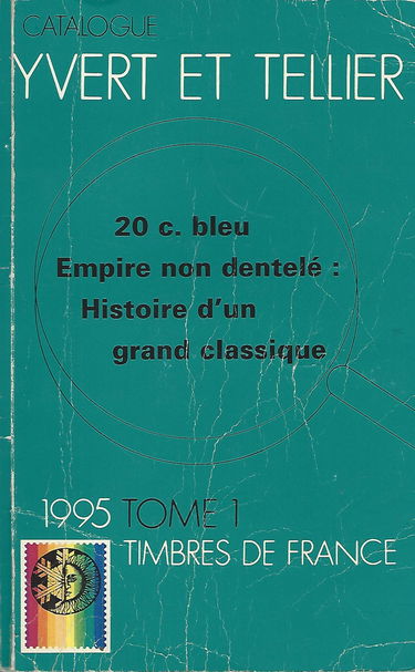 Catalogue timbres de France, 1995, tome 1, couverture souple