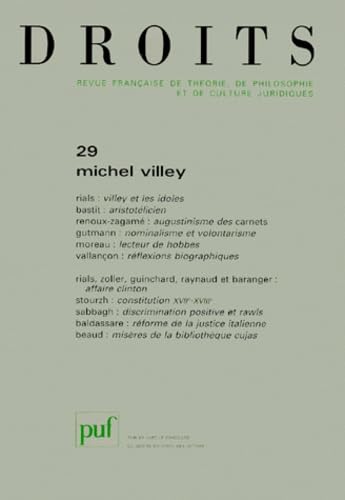 Droits, n° 29. Michel Villey, 1