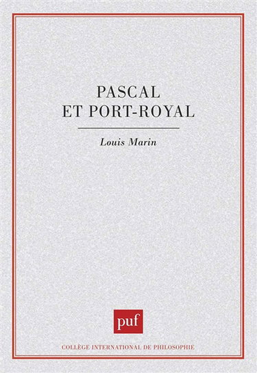 Pascal et Port-Royal