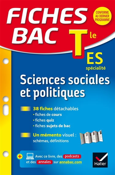 Sciences sociales et politiques, terminale ES, spécialité