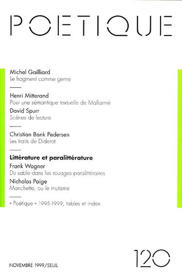 Poétique, n° 120