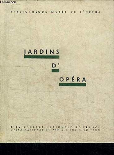 Couverture de Jardins d'opéra