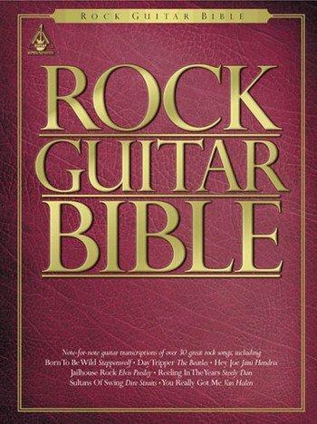 Couverture de Rock guitar bible