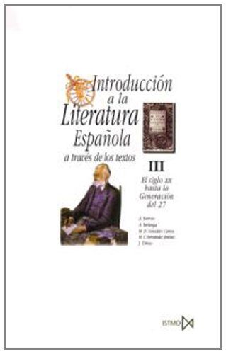 Couverture de Introducción a la literatura española a través de los textos III