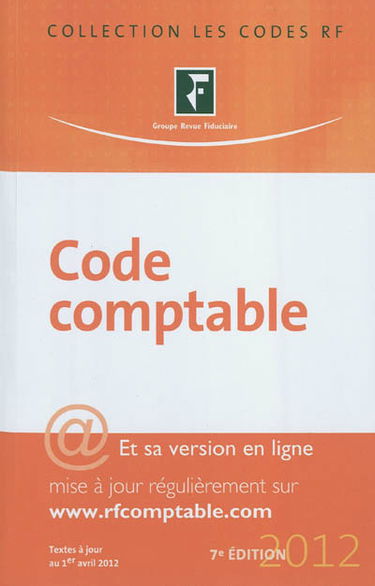 Code comptable : à jour au 1er avril 2012