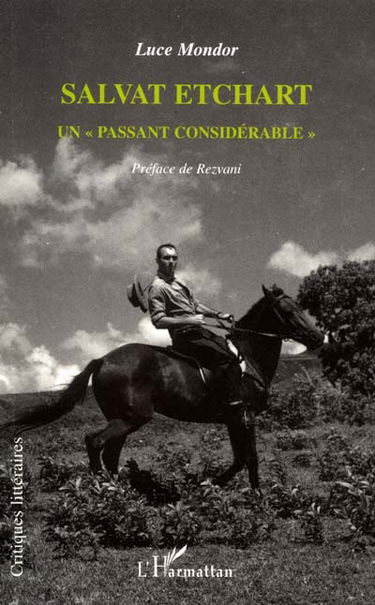 Salvat Etchart, un passant considérable