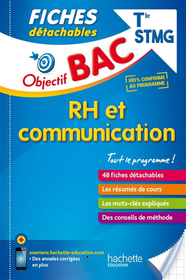 RH et communication terminale STMG : 48 fiches détachables