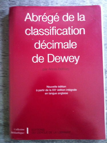 Abrégé de la classification décimale de Dewey