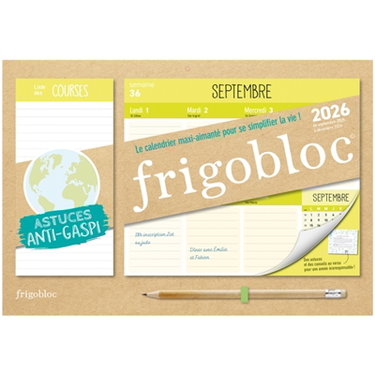 Couverture de Mini Frigobloc Hebdomadaire 2026 Anti-Gaspi (de sept. 2025 à déc. 2026) : Edition 2025 par Collectif