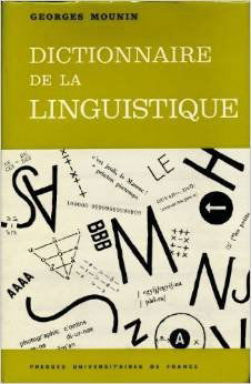 Dictionnaire de la linguistique in-8° rel. toile verte 340 pp.