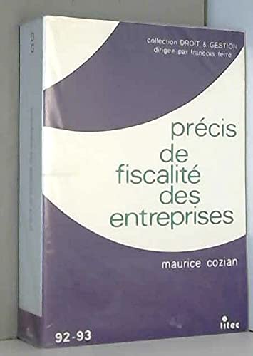 Précis de fiscalité des entreprises (ancienne édition)