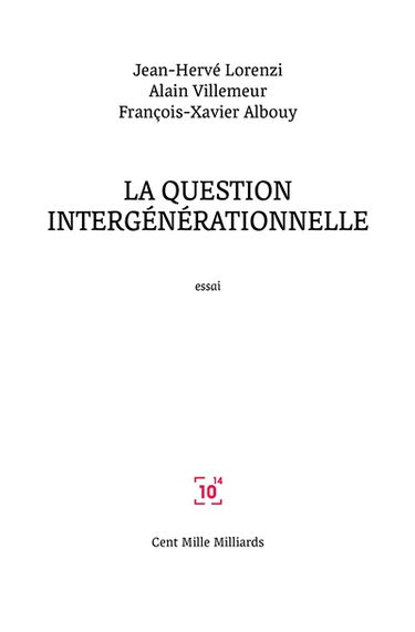 La question intergénérationelle : essai