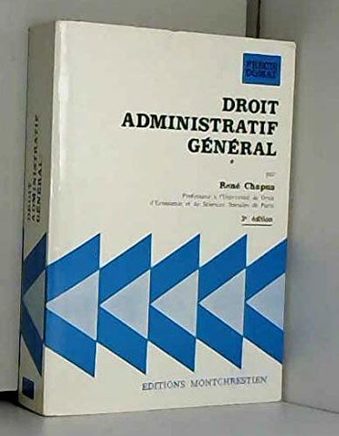 Couverture de Droit administratif général (Précis Domat) par René Chapus