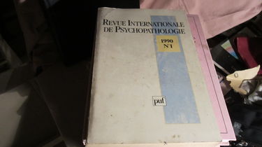 Revue Internationale De Psychopathologie Numero 1 1990