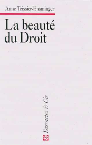 Couverture de La beauté du droit