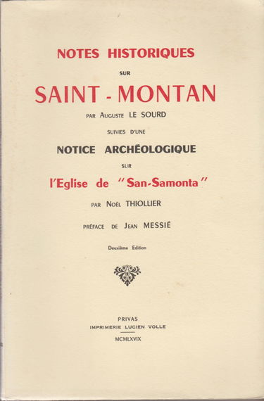Notes historiques sur Saint-Montan