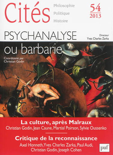 Cités, n° 54. Psychanalyse ou barbarie
