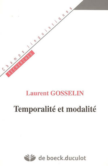 Temporalité et modalité