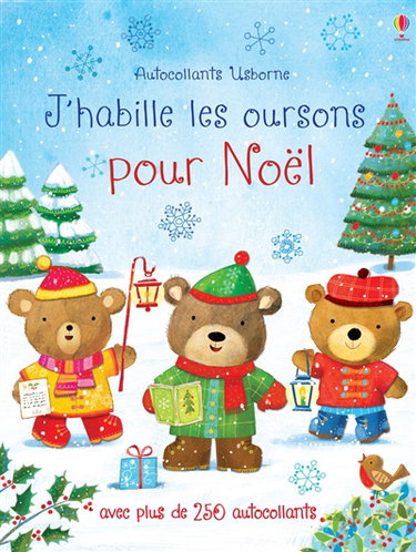 Couverture de J'habille les oursons pour Noël par Felicity Brooks