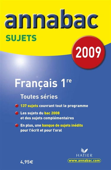 Français 1re toutes séries, nouveau programme : séries générales L, ES, S et séries technologiques STG, STI, STL, SMS