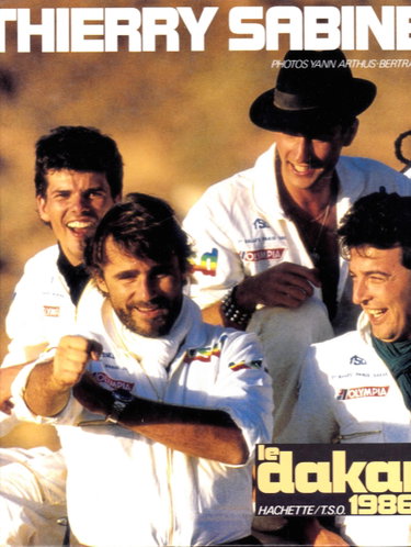 Couverture de Thierry Sabine : le Dakar 86 par Yann Arthus-Bertrand