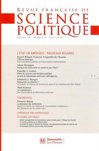 REVUE FRANCAISE DE SCIENCE POLITIQUE 64 T2