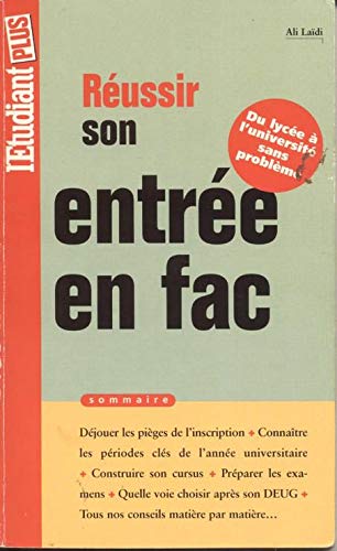 Couverture de Réussir son entrée en fac